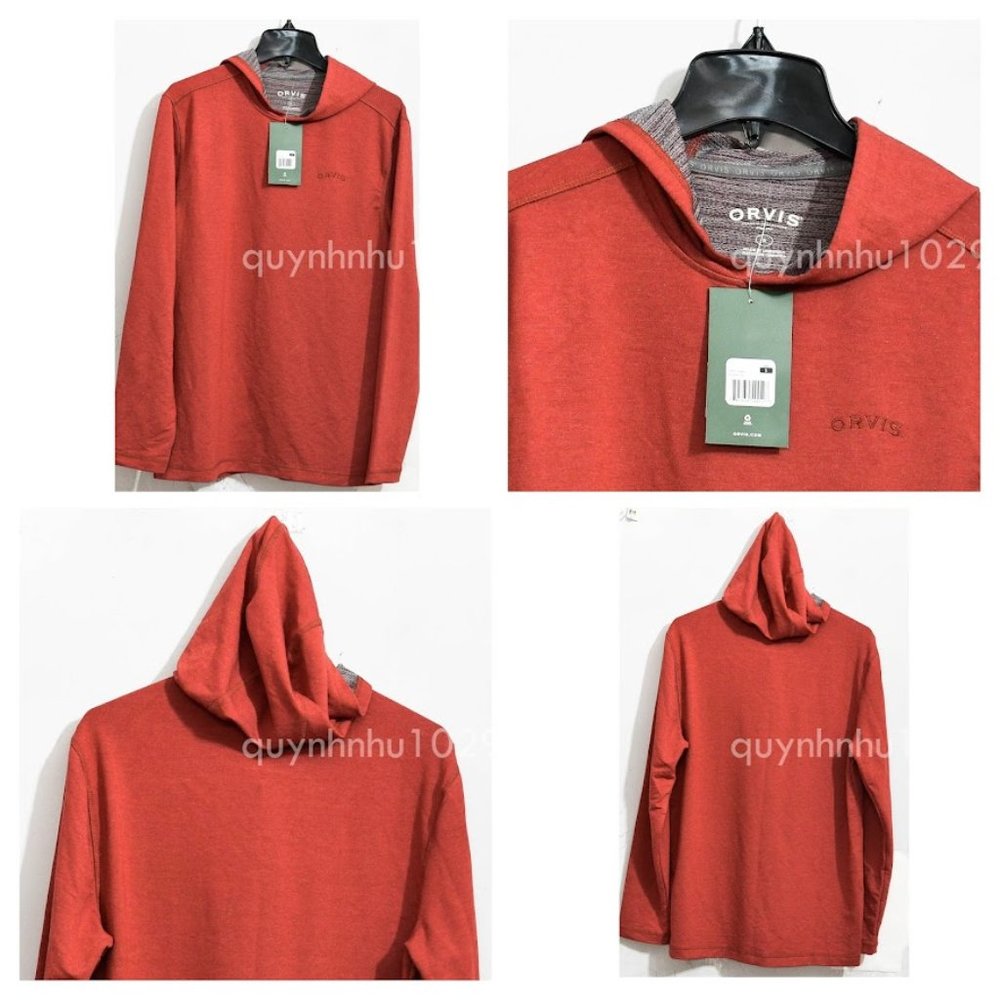 NWT Orvis men Northpoint pullover hoodie IN  RED